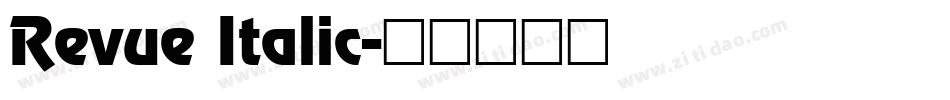 Revue Italic字体转换